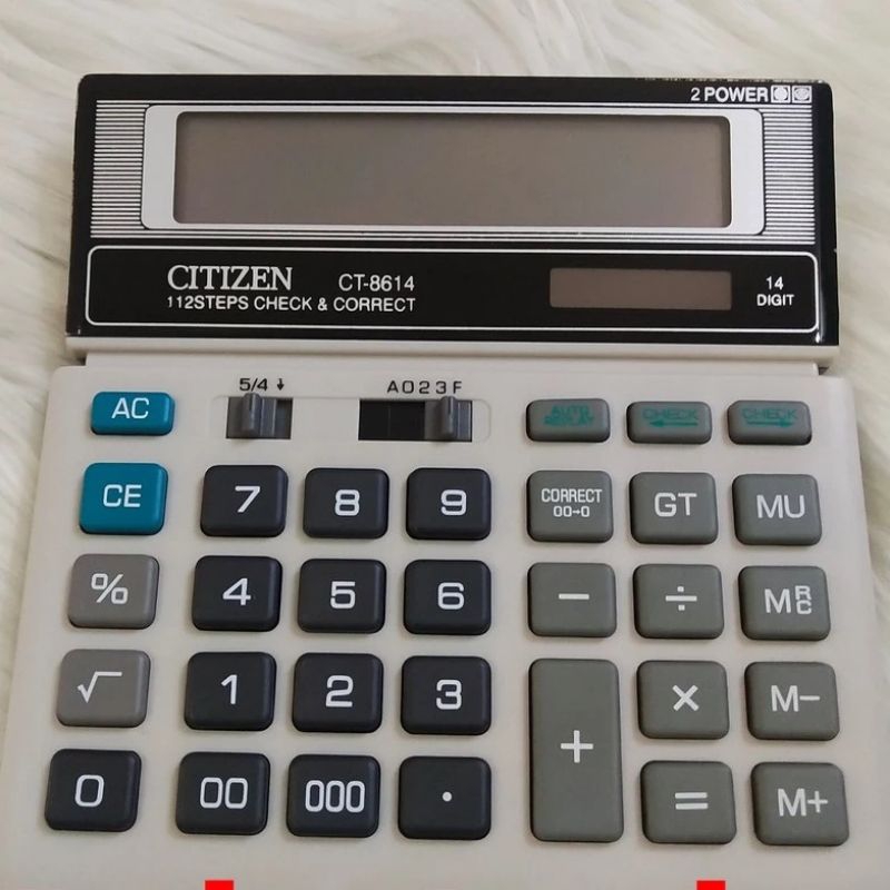 

kalkulator meja dagang 14&12 digit citizen ct 8614 /sdc868l citizen