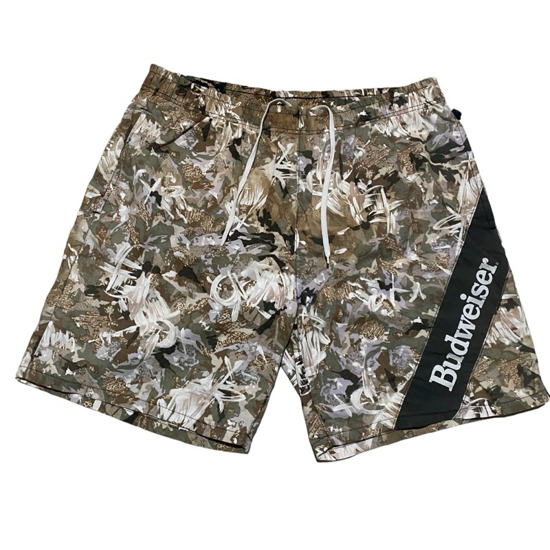 Budweiser vintage abstract hawaiian shortpant