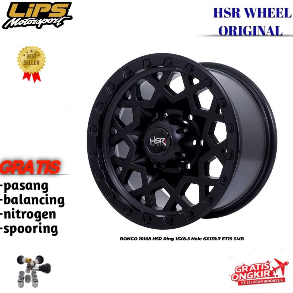 Velg mobil fortuner,pajero,strada,triton,hilux HSR BONGO Ring 15