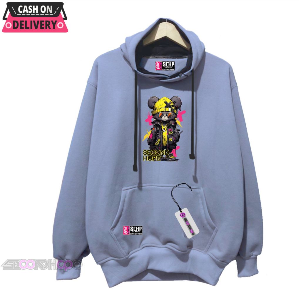 SCHP Jaket  Sweater Pria Wanita Distro Terbaru aestettic Keren Warna abu Paralon Uuran M L XL XXL Ho