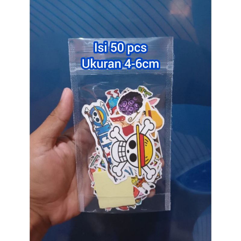 

50 pcs Stiker kartun one piece