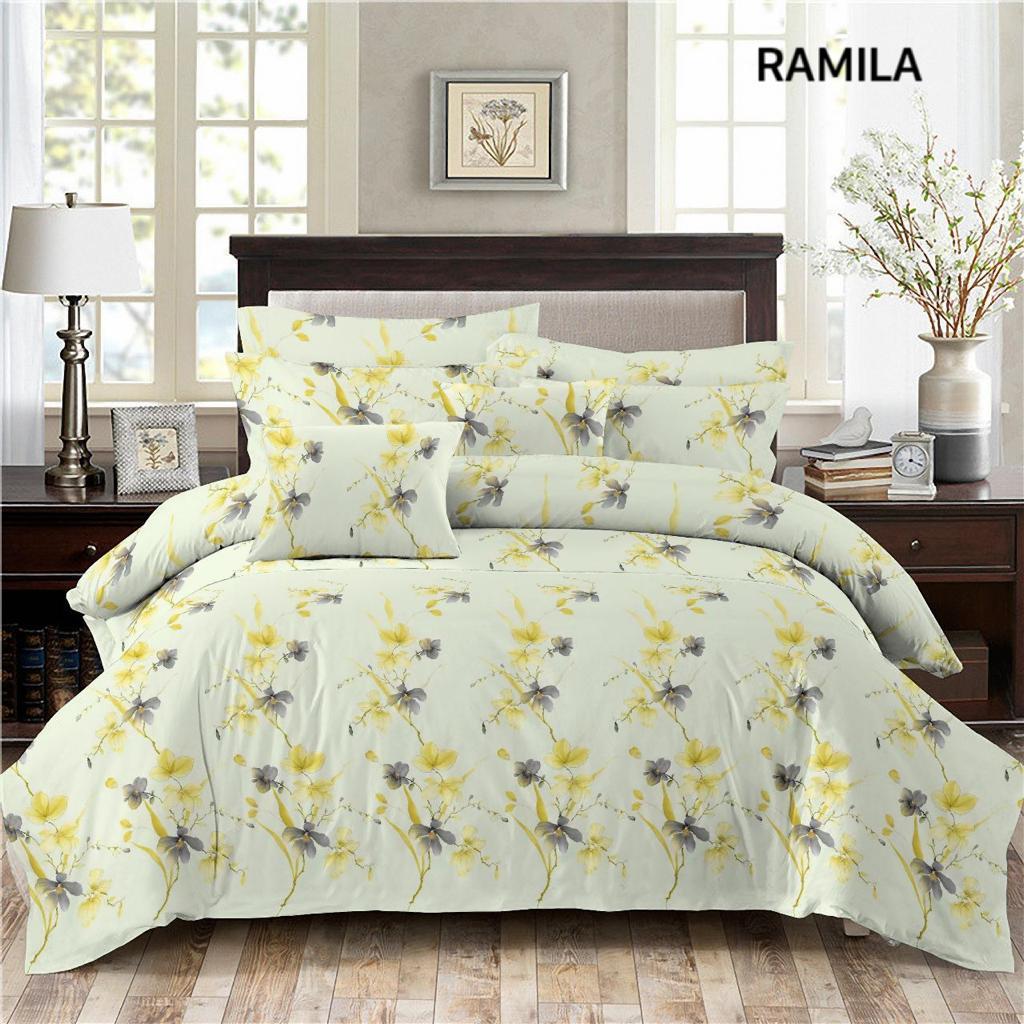 Sprei Bunga Mawar Vintage Qualitas Premium Bahan Bonita Harga Termurah Ukuran 200x200 180x200 160x20