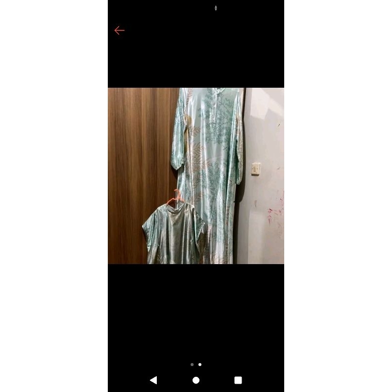 couple gamis ibu dan kaftan anak perempuanRIA MIRANDA preloved