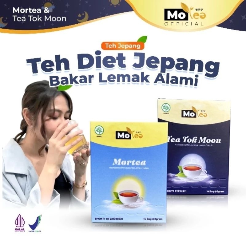 

MORTEA Teh jepang Diet pelangsing Alami Mortea & Tea Tok moon ( morning & night )