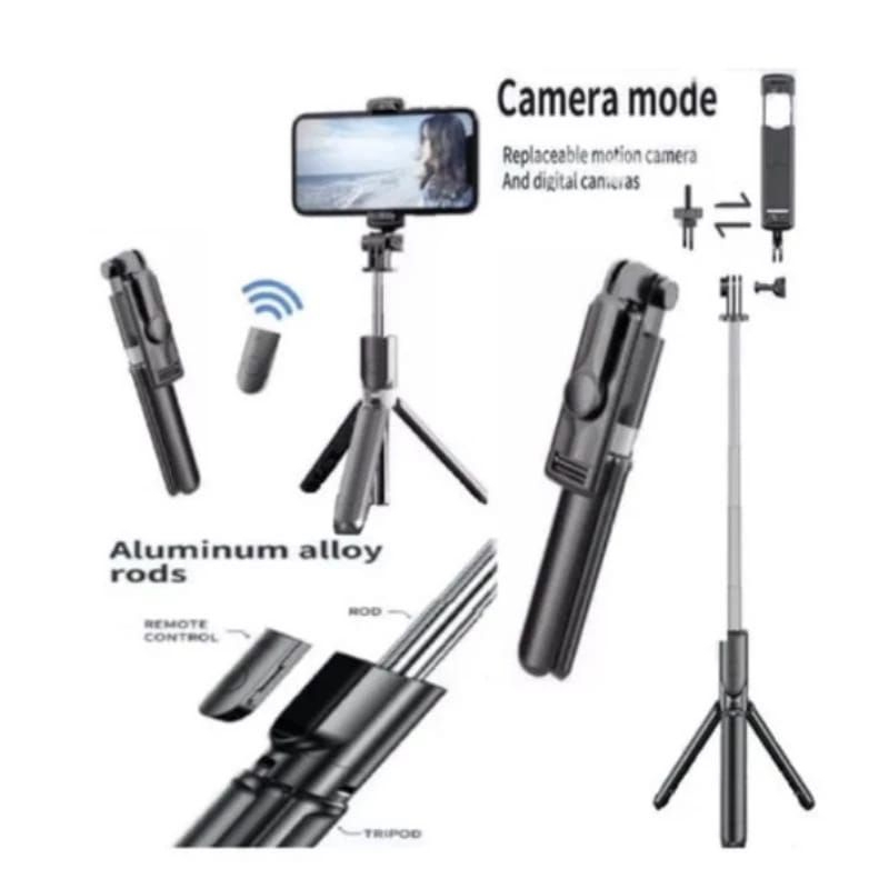 TONGSIS BLUETOOTH S03 tongsis tripod bluetooth 3 in 1 tongsis remot