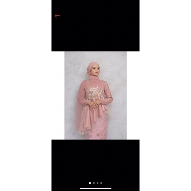 MARTHA ATASAN KEBAYA ROSE GOLD & SELENDANG TILE