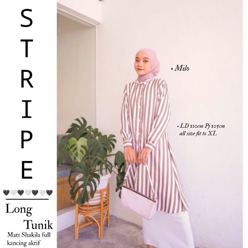 Stripe Long Tunik