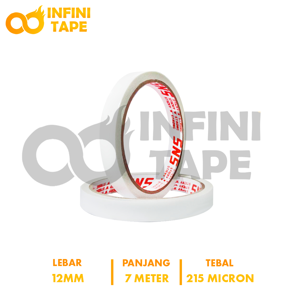 

Double Tape 12mm 1/2 inch Merk SNS
