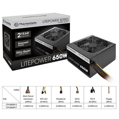 Power Supply Thermaltake Lite Power 650 Watt