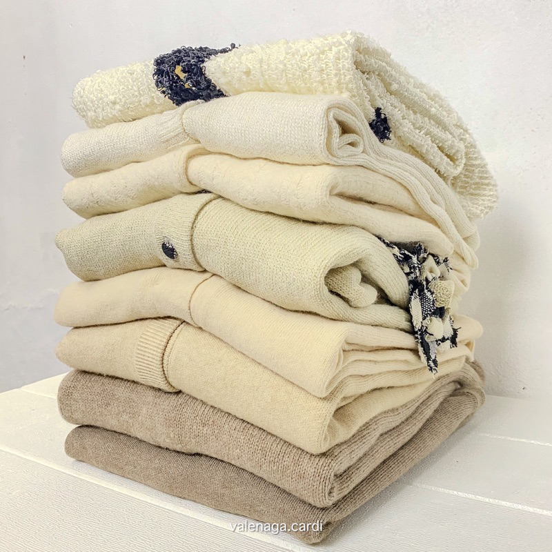 CARDIGAN WOOL WOLL GEMOY CROP OVERSIZE CUTE KOREAN GIRL