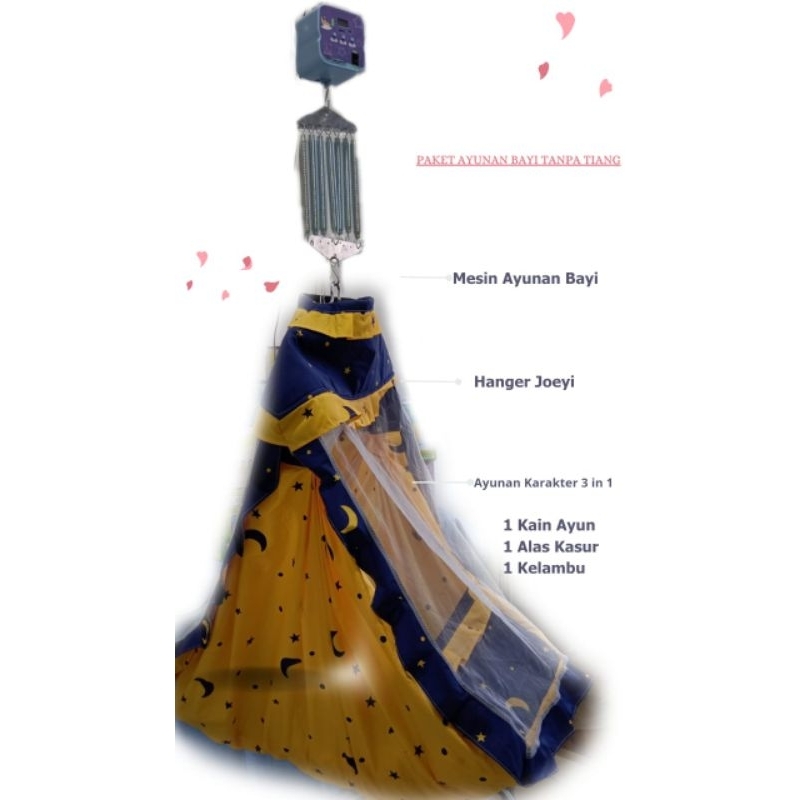 Paket Ayunan Karakter Otomatis (Tanpa Tiang Penyangga) Ayunan Listrik Ayunan Bayi Ayunan Otomatis Pe