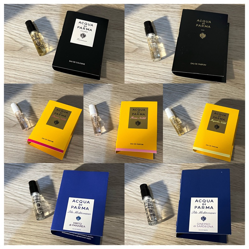 VIAL ACQUA DI PARMA - Essenza Oud Peonia Nobile Rosa Magnolia Ginepro di Sardegna Mirto di Panarea U
