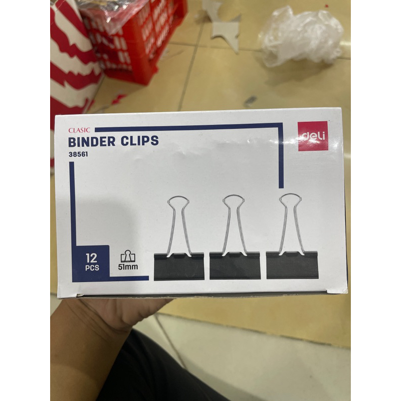 

DELI Clasic Binder Clips/Penjepit Kertas