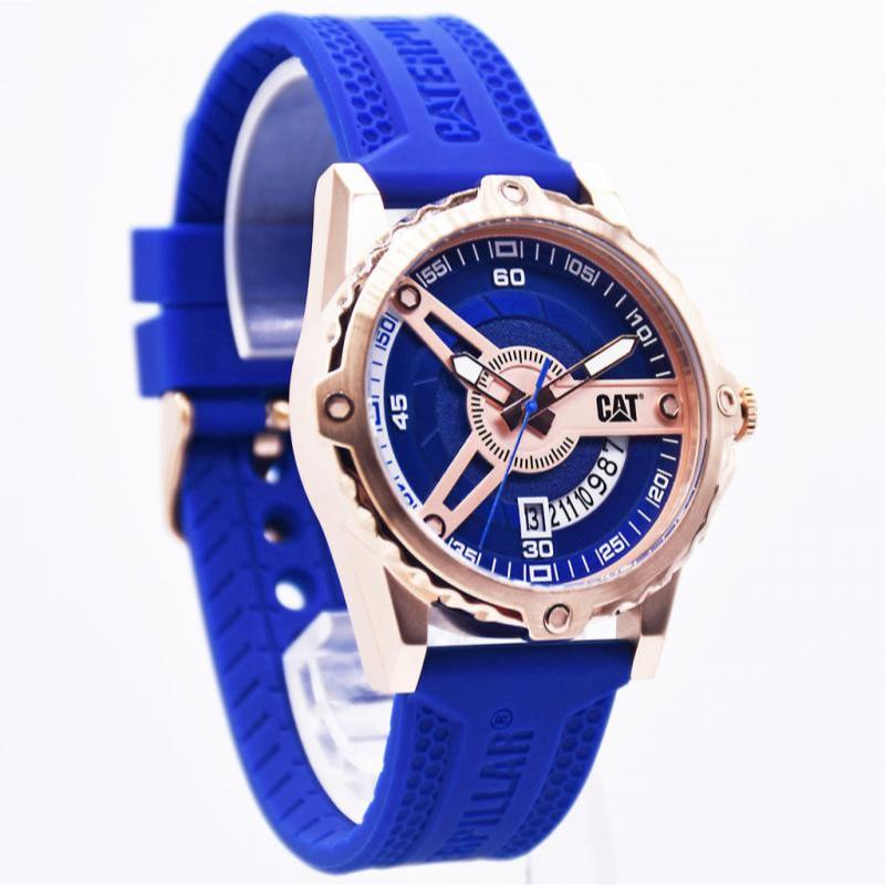 Terbaru 100% asli Jam Tangan Pria Caterpillar CAT AM.191.26.629 Analog Biru Rosegold