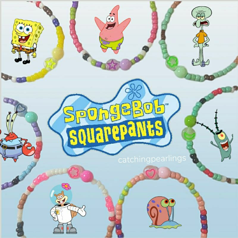 Gelang Manik Spongebob Squarepants / Beads Bracelets inspired by Spongebob Squarepants