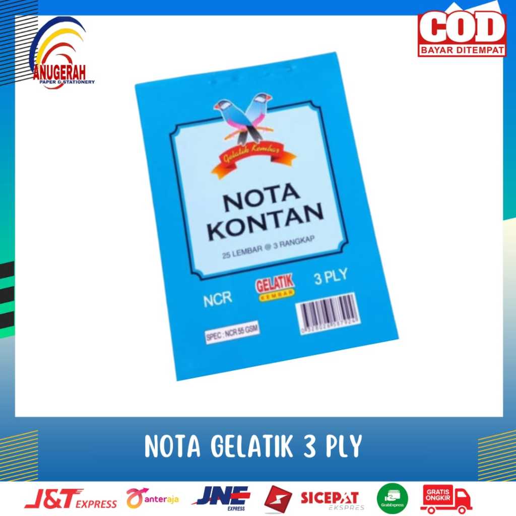 

NOTA GELATIK K3 1/4 3X25 (PCS)