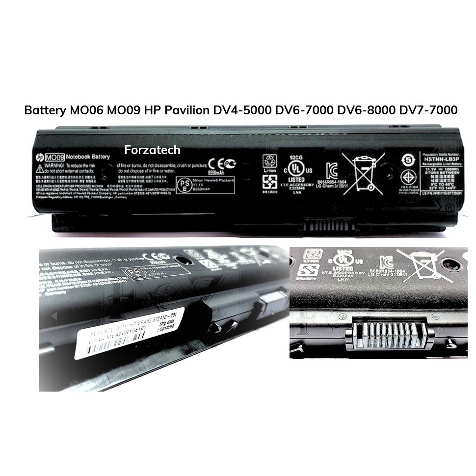Battery MO06 MO09 HP Pavilion DV4-5000 DV6-7000 DV6-8000 DV7-7000 New Bergaransi
