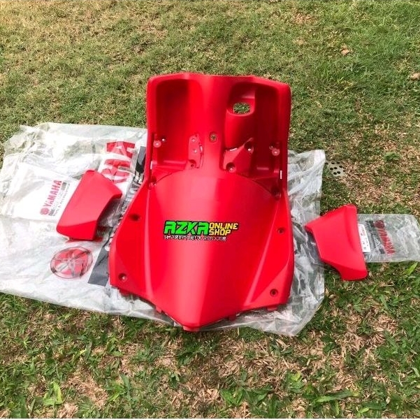 DEK KUNCI KONTAK LEKSIL SET MIO SOUL KARBU WARNA MERAH TERANG ORIGINAL