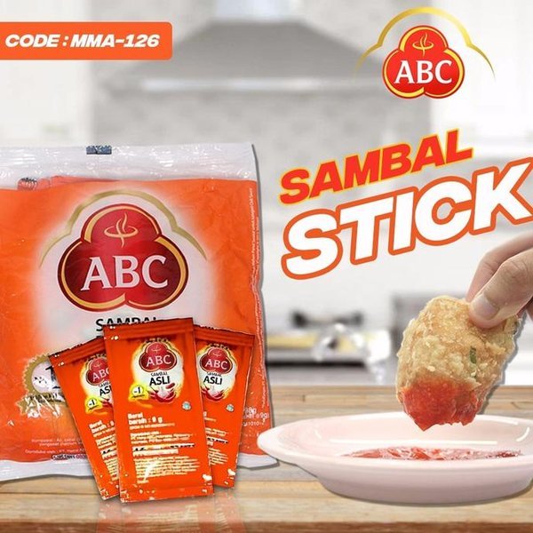 ABC SAUS SAOS ASLI / TOMAT / EXTRA PEDAS SACHET 22 PCS X 8 GR STICK PER PACK