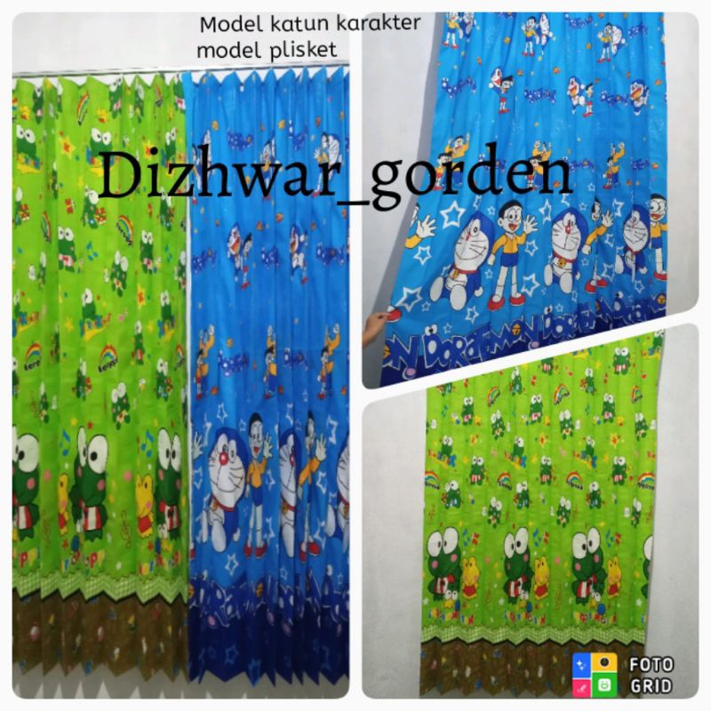 Gorden plisket cantolan kawat s Gorden jendela/Gorden pintu kamar karakter