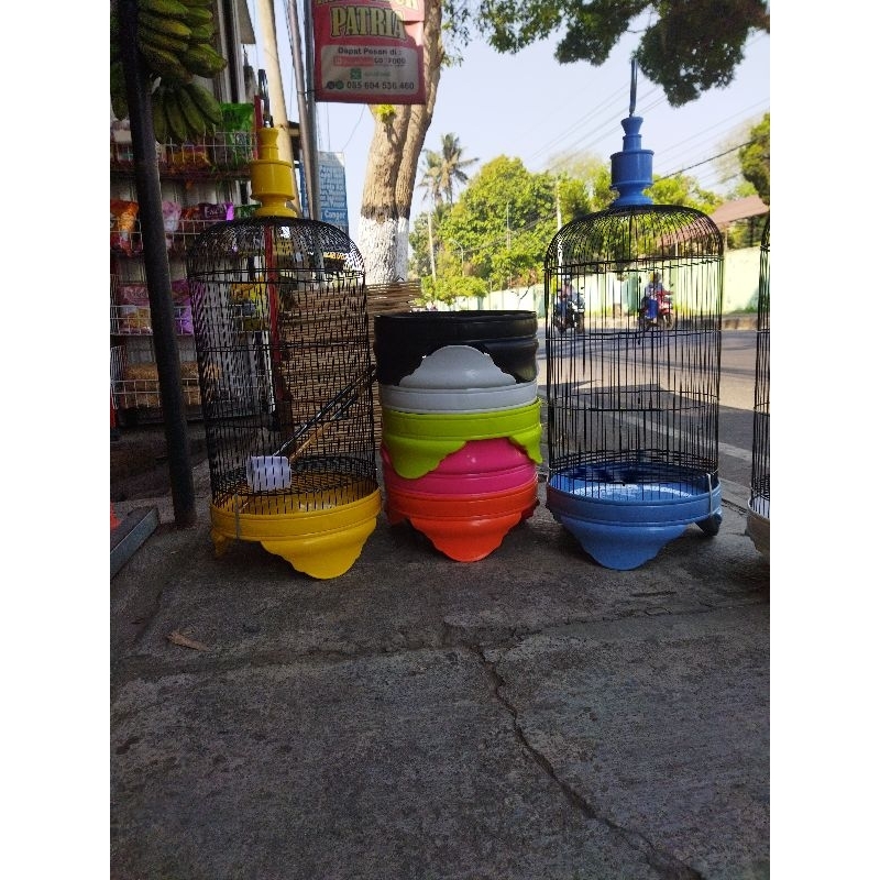 Sangkar lovebird tebok pvc tebal