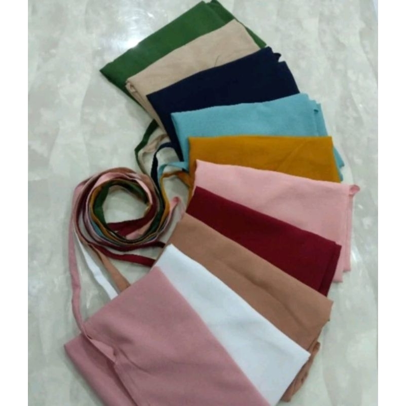 Bergo Tali Jersey Daily Instan //Hijab Jersey Tali Instan
