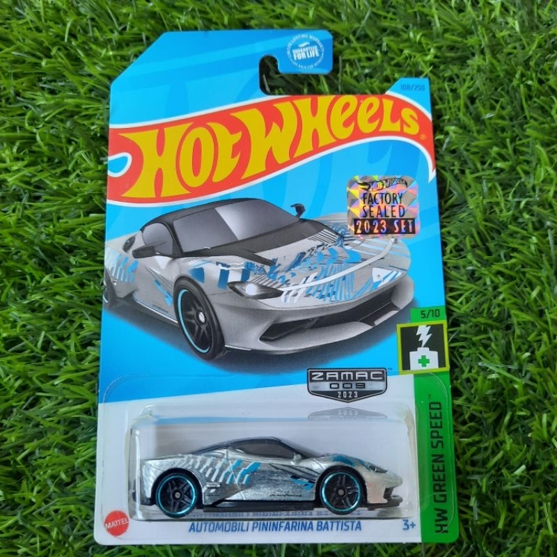 Hot Wheels FS Automobili Pininfarina Battista Zamac Walmart Factory Sealed 2023 Bubble Crack