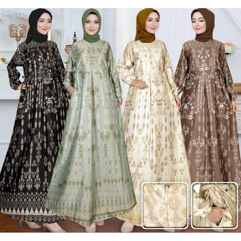 Gamis  Lux |Gamis Pesta Kondagan |Gamis Silk Premium |Gamis Semi Sutra |Ready Jumbo