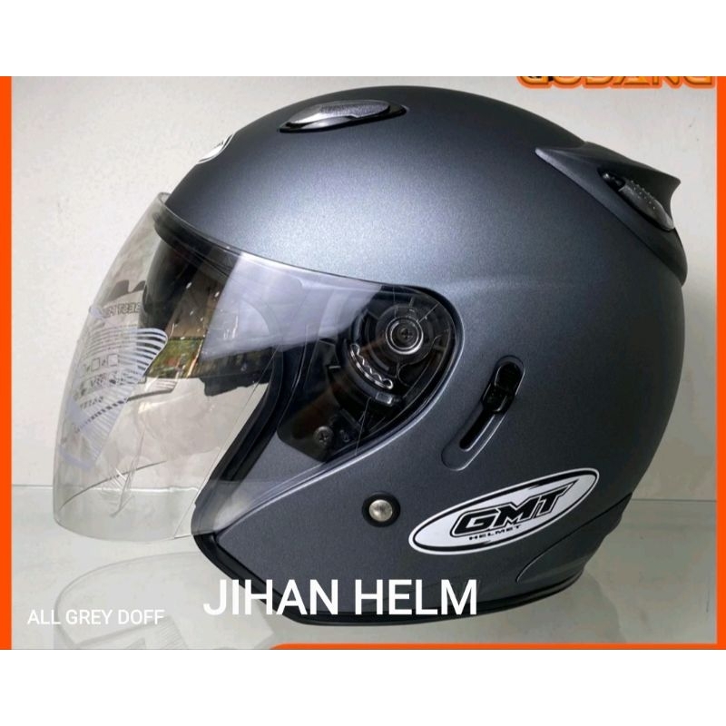 Helm DEWASA Dua Kaca / Helm Half F GMT ARMY DOFF ORIGINAL