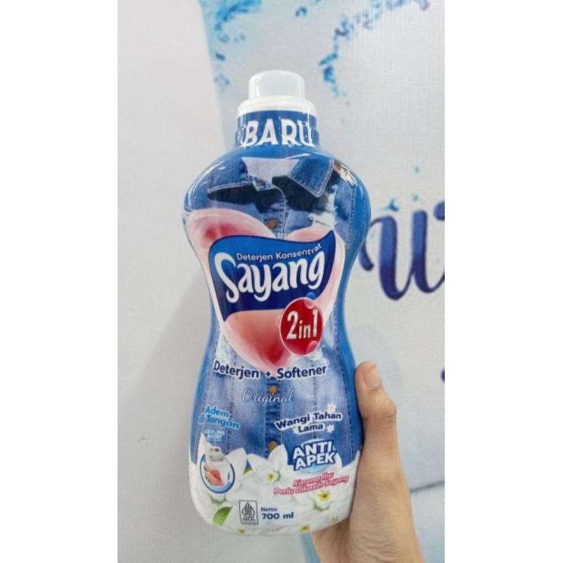 gratis toples selama persediaan masih ada, sayang deterjen cair botol, detergen, original, romantic 