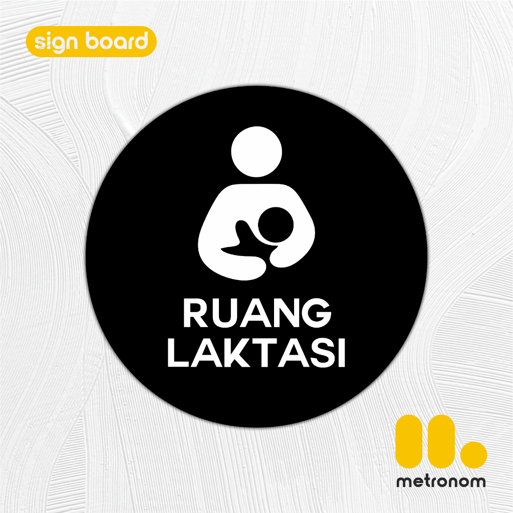 RUANG LAKTASI Sign Board Akrilik Petunjuk Ruangan BY METRONOM
