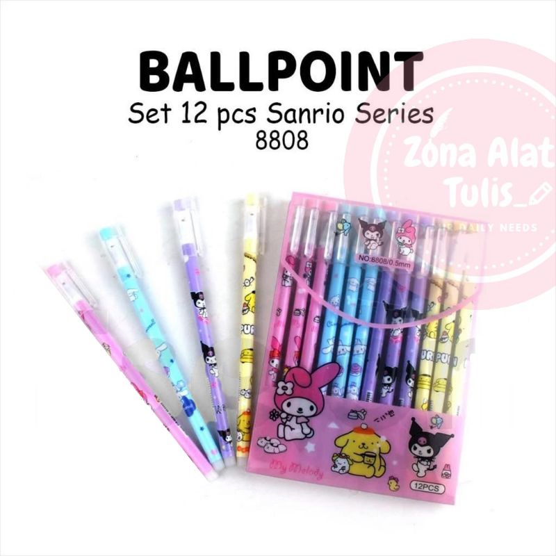 

PULPEN GEL SANRIO SERIES | PULPEN GEL ISI 12 PCS | PEN SET SANRIO SERIES