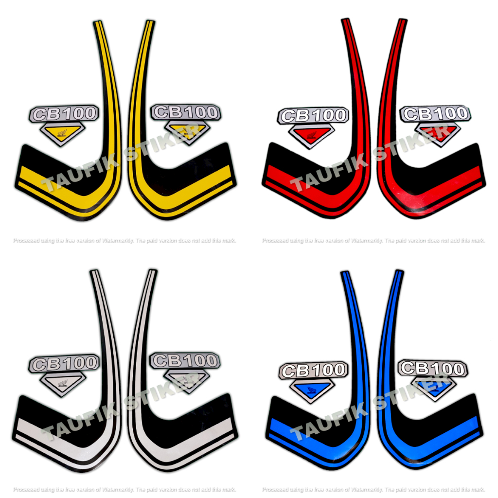 STRIPING LIS BODY MOTOR HONDA CB 100 SEPASANG STANDAR FULL SET
