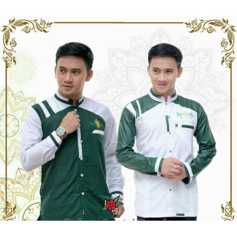 Baju Muslim Pria Dewasa Jumbo | Koko Nu | Koko Gus Azmi | Koko Asakhi Kombinasi Warna Terbaru Terlar