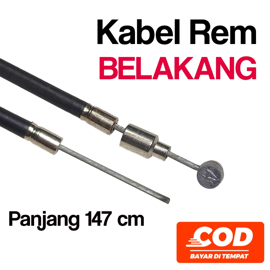 Kabel Rem Tali Oler Belakang Sepeda Anak Dewasa BMX Mini Jengki MTB Lipat 147 cm VERON