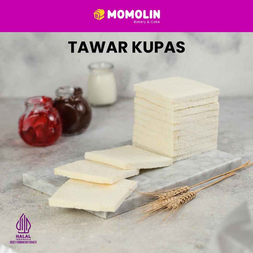 Roti Tawar Kupas - Tawar Kupas Halal Tanpa Pengawet - Roti Tawar Lembut Murah Besar - Tawar Soft Mom