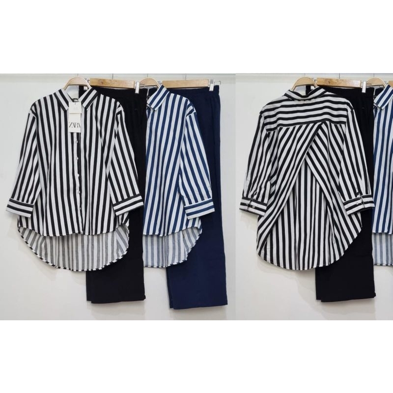 Setelan Monalisa///One set Zara//One set//setelan wanita//Set celana//Setcel//Set salur//Set wanita