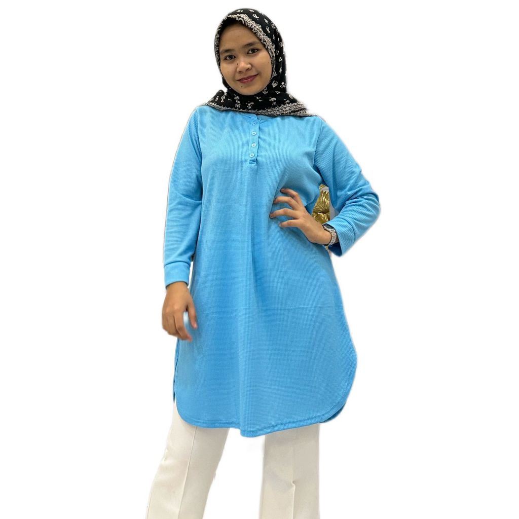 KAOS ATASAN MODEL TUNIK LENGAN PANJANG KAOS TUNIK FENOMENAL (WARNA KEDUA)