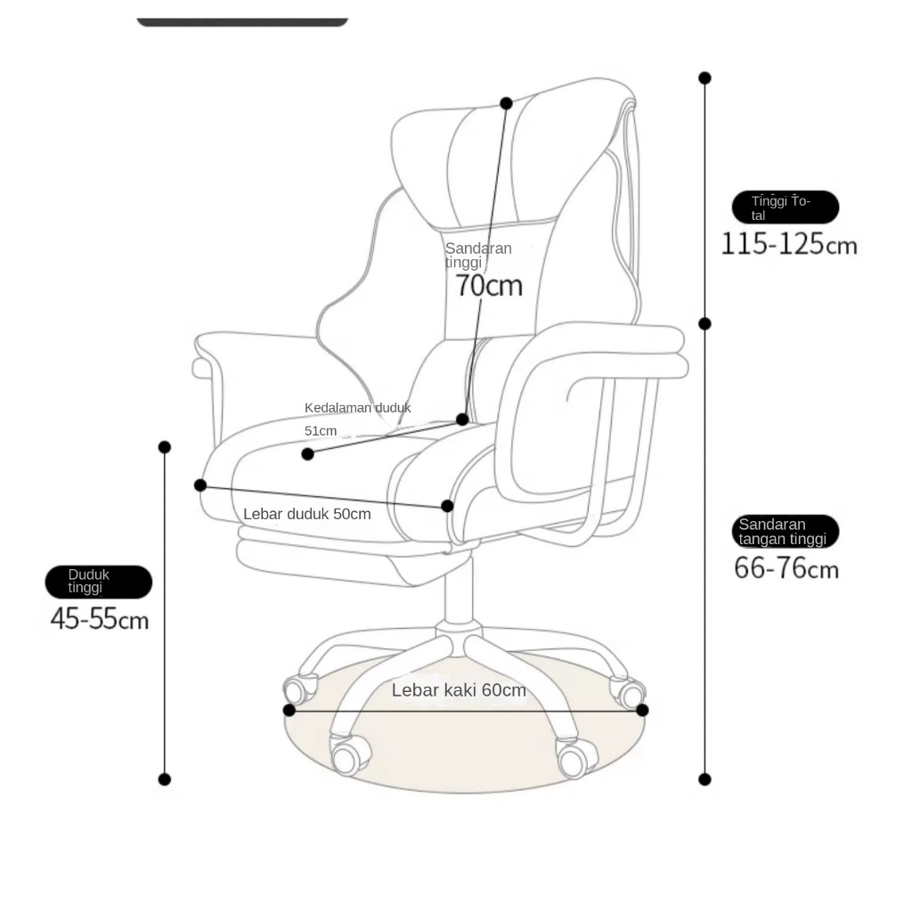 F&G kursi eksekutif Kursi bos kursi komputer Kursi ergonomis kursi game santai kursi game kursi