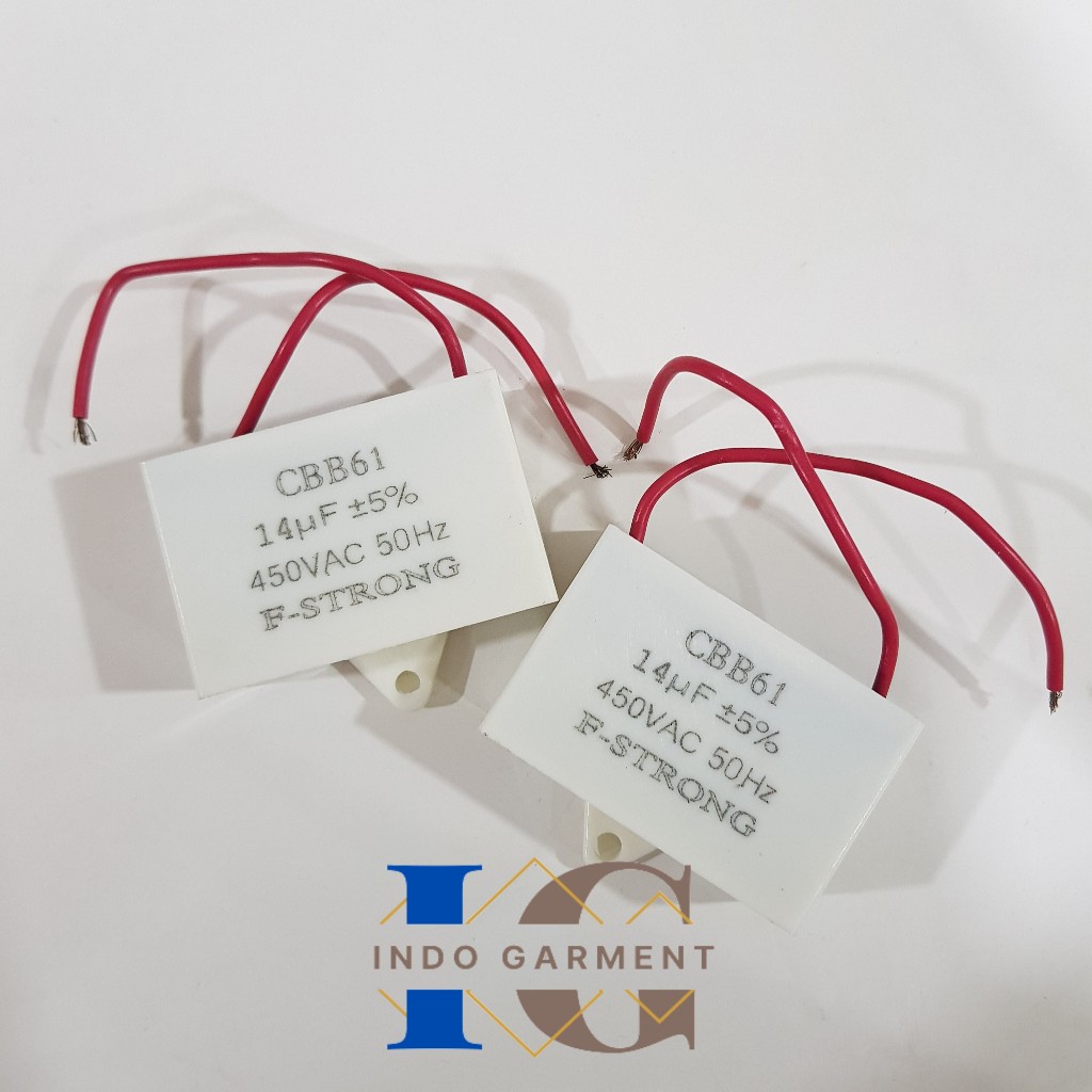 [1 Pcs] Kapasitor Dinamo Mesin Jahit CBB61 14uF 450V - Kapasitor Dinamo CBB61 16uF Murah Original