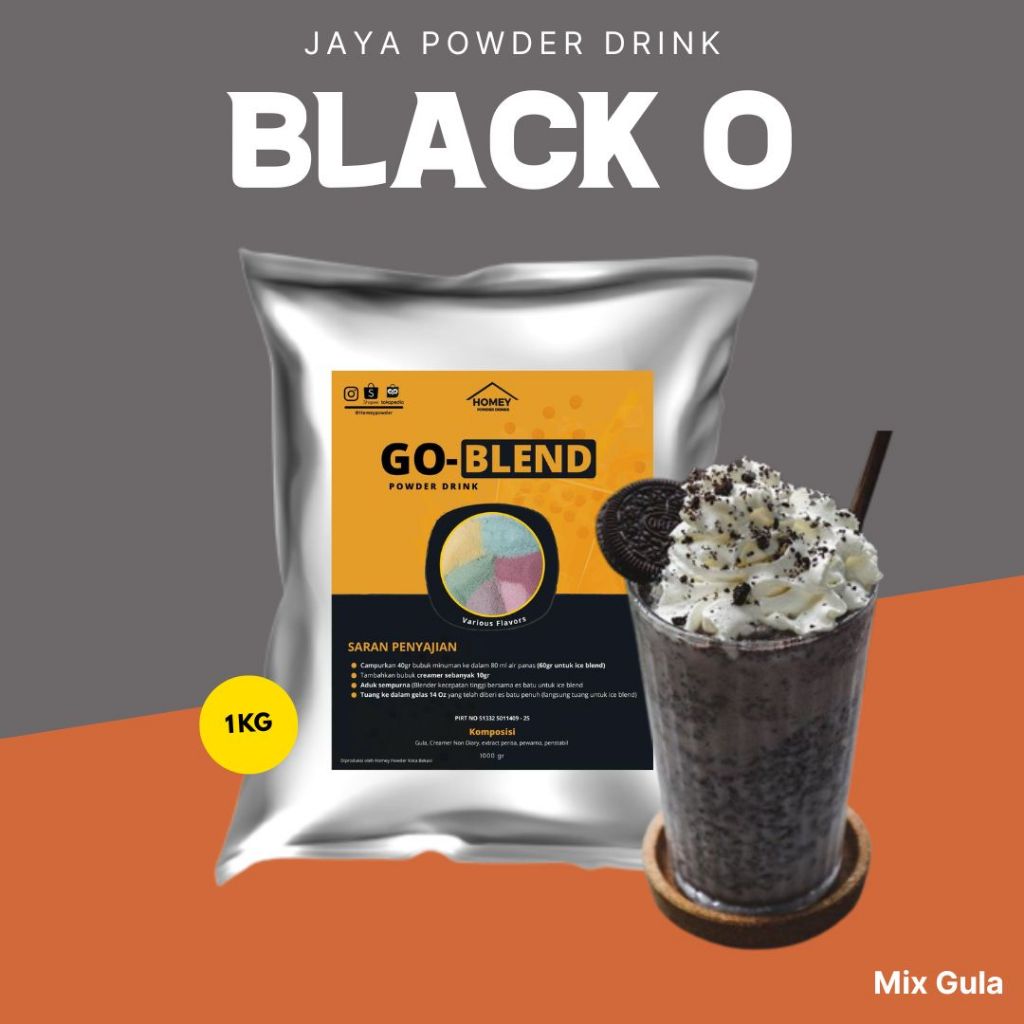 

Bubuk Minuman BLACK O 1Kg / Bubuk minuman rasa CHOCO BLACK O 1Kg / Bubuk Minuman Boba instan Viral