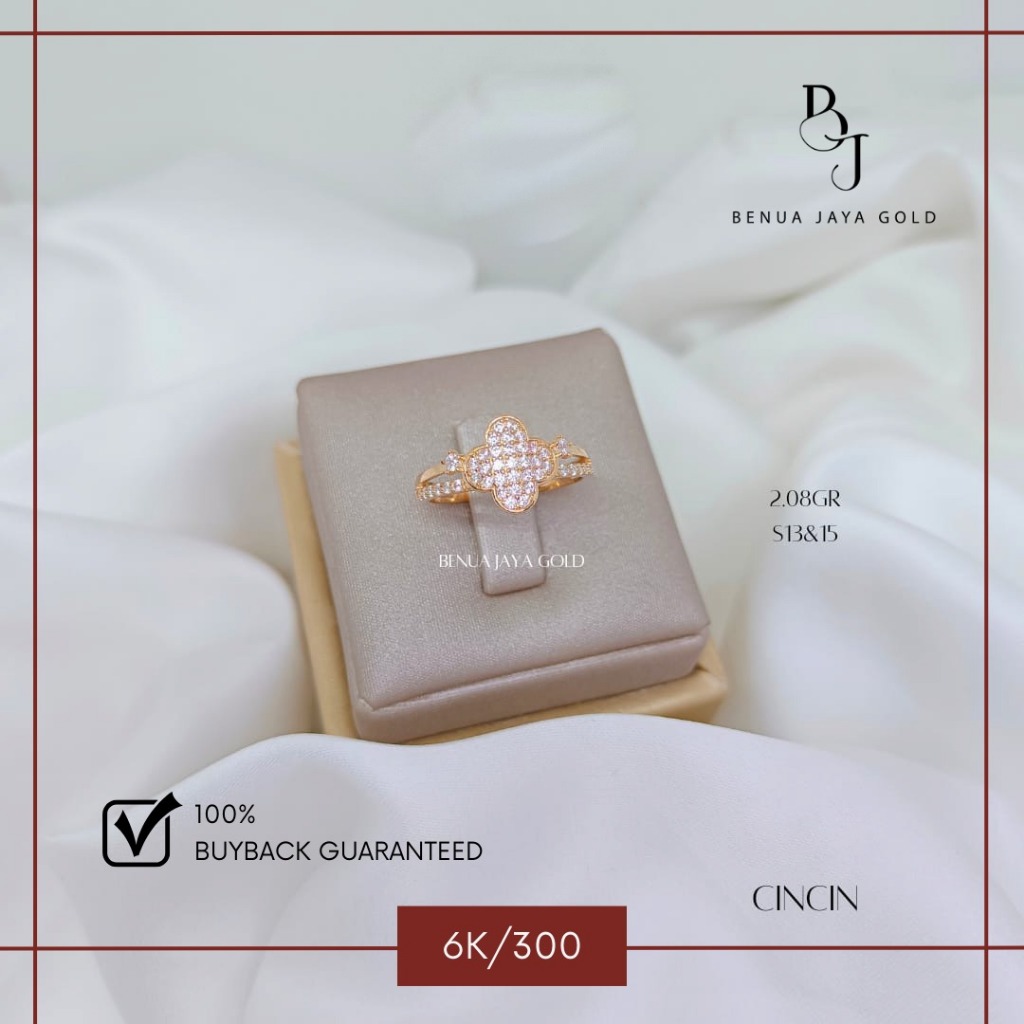 Cincin Fashion Emas 6K/300