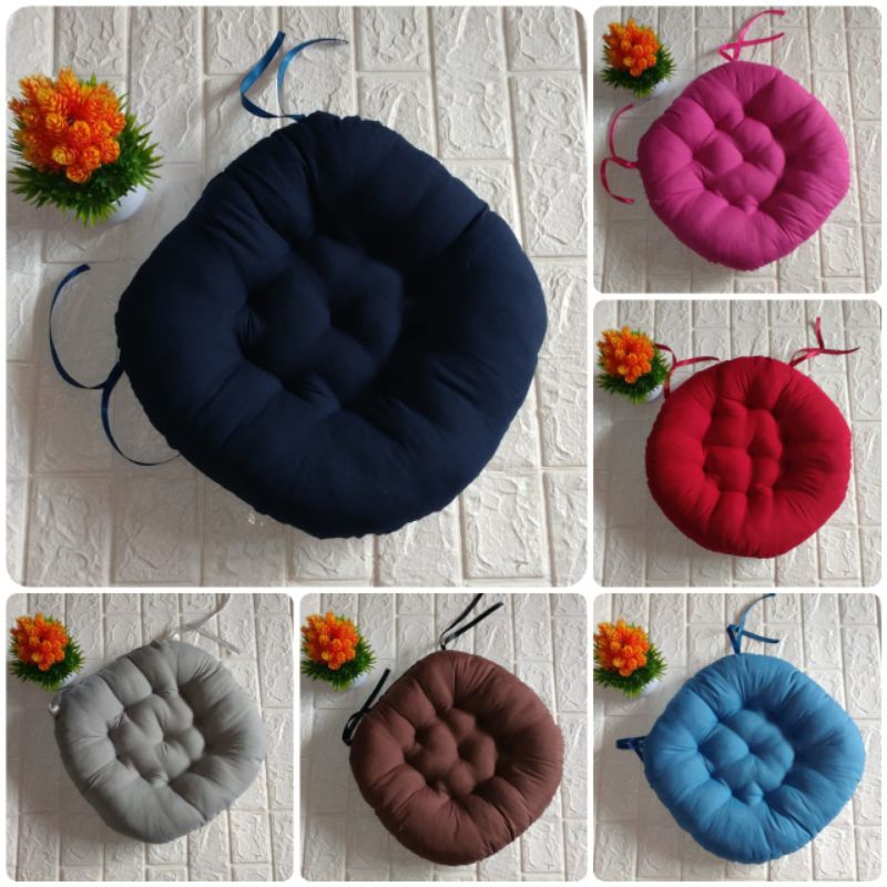Bantal alas duduk kursi bulat 40cm / bantal alas lesehan