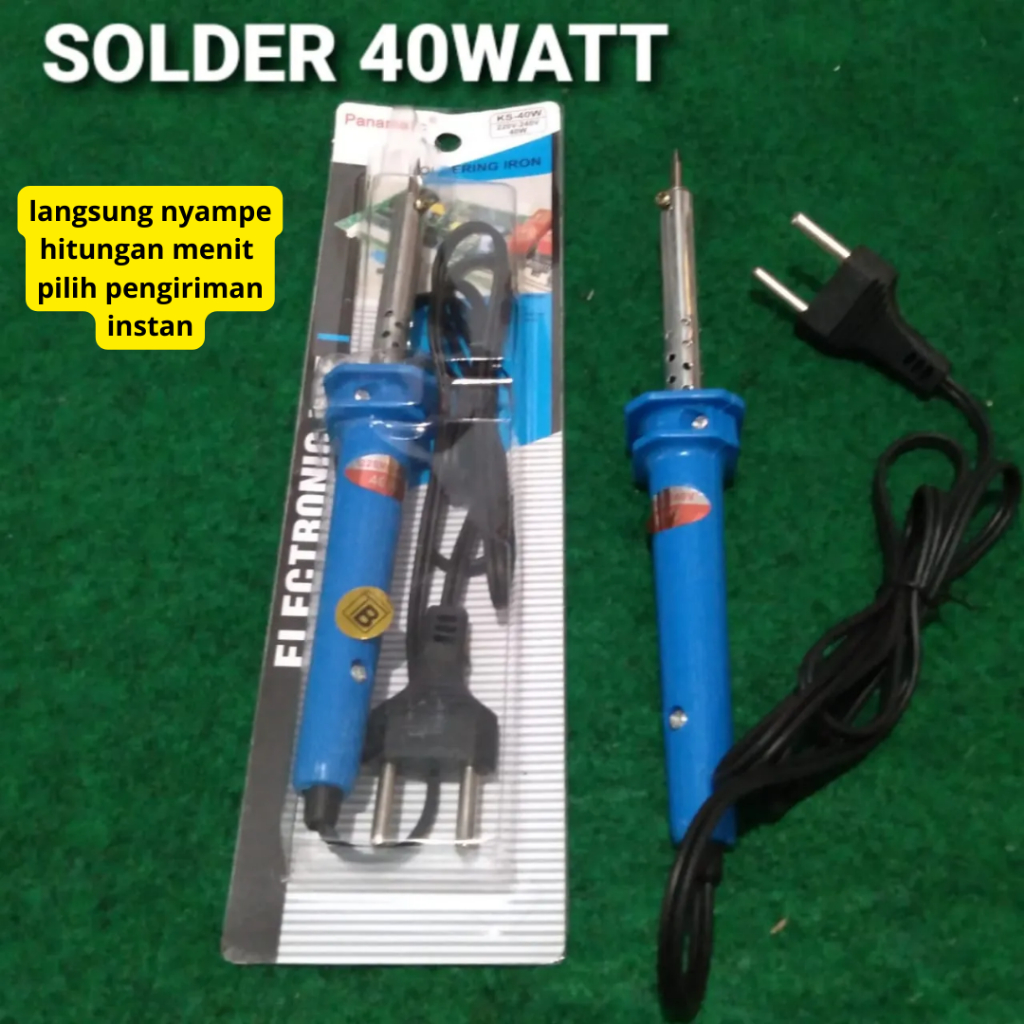 SOLDER KEPALA KECIL 40 WATT (BIRU/HIJAU ) Soderan hp