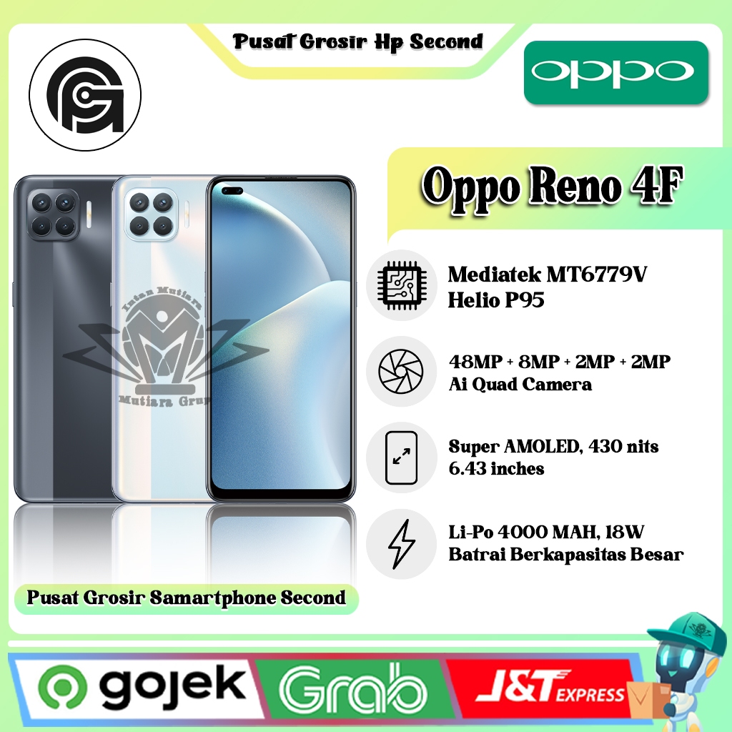 Oppo Reno 4F RAM 8 ROM 128 GB (SECOND)