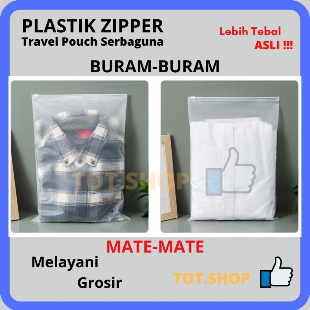 [GROSIR] 20 X 30 / 28 X 20 Zipper Bag / Zipper Storage Bag / Kantong Plastik Ziplock / Tempat Penyim