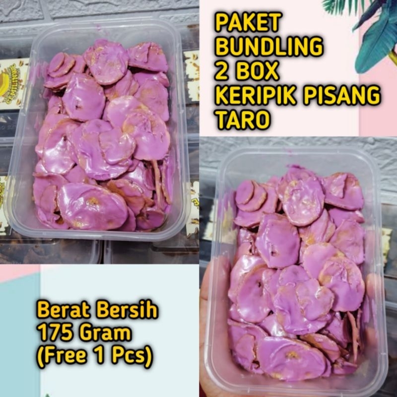 

Paket Bundling| Keripik PISANG COKLAT Lumer Rasa Taro 2 Box | Keripik PISANG COKLAT Lumer / Banana Chips(Free 1 Pcs)