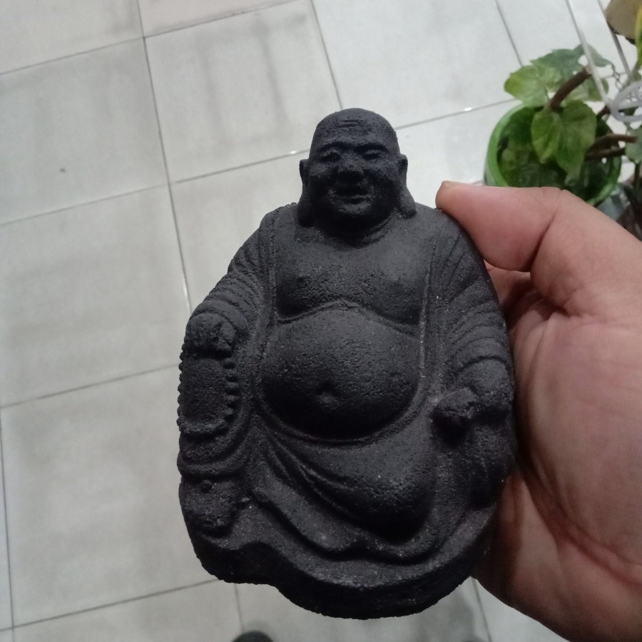 koleksi pajangan patung budha batu