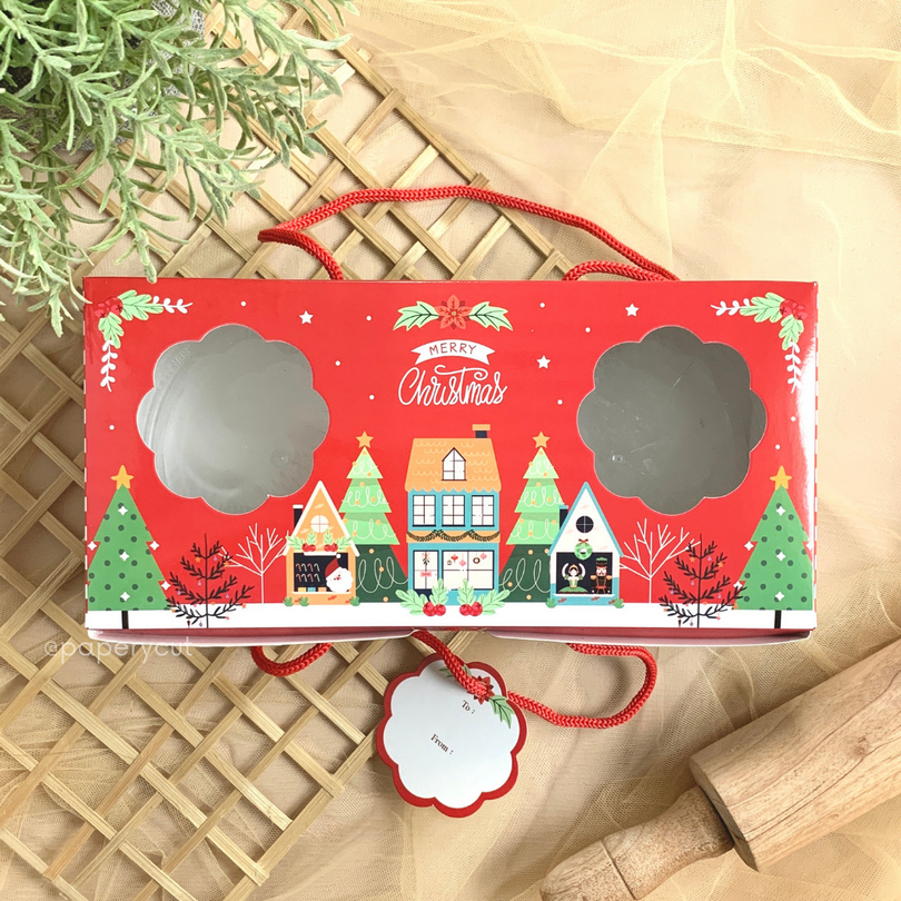 

Box Kue Brownies Natal / Christmas 25 x 12 x 7 cm