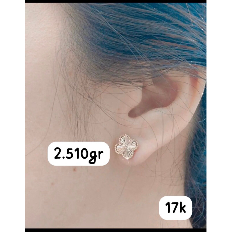 anting emas Vancleff subang